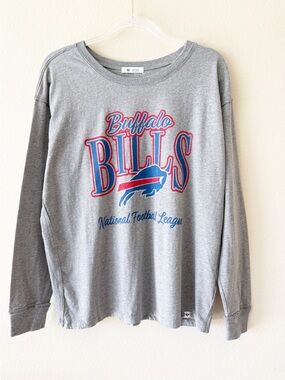 47 Brand Buffalo Bills National Football League Gray Long Sleeve Shirt Medium